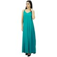 thumbnail image 3 of Bimba Women's Solid Spaghetti Strap Maxi Dress for Summer Beach Wear Sundress, 3 of 9
