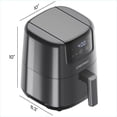 thumbnail image 3 of Chefman 2L (2 Qt) Compact Air Fryer w/ Digital Display and Shake Reminder - Grey, New, 3 of 9