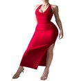 thumbnail image 1 of Robe de Soirée à Manches Longues pour Femme en Licol pour l'Été, 1 of 3