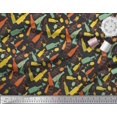 thumbnail image 2 of Soimoi Poly Georgette Fabric Bottle & Wine Glass Bar Fabric Prints by Yard 52 Inch Wide, 2 of 5