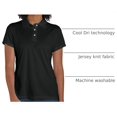 thumbnail image 4 of Hanes Polo de Performance Sport Cool DRI pour Femmes, G, Noir, 4 of 8