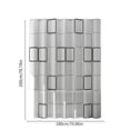 thumbnail image 3 of Boovnll Rainproof Quick-drying Shower Curtain With Grommets- Wet And Dry Separation- Machine Washable- 70x78in, 3 of 9