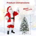 thumbnail image 3 of Gymax 4.5 FT Pre-Lit Artificial Christmas Tree Snow-Flocked Hinged Xmas Tree w/ 160  LED Lights & 472 Branch Tips, 3 of 10