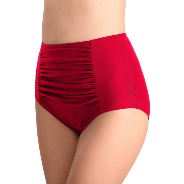 MesaSe Women‘s High Waisted Bikini Bottoms Tummy Control Swimsuit Bottoms Ruched Full Coverage Swim Bottom High Rise