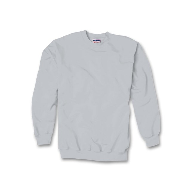 Hanes Chandail à Col Rond pour Adulte en Coton Ultime, TTG, Cendre