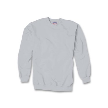 Hanes Adult Ultimate Cotton Crewneck Sweatshirt, L, Ash, L, Ash