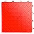 thumbnail image 3 of Big Floors Carrelage de Plancher de Garage Modulaire à Emboîtement en Copolymère Durable RaceDeck CircleTrac (Lot de 24), Rouge, 3 of 4