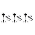thumbnail image 1 of Decodeary Mobile Phone Selfie Tripod Extendable Monopod For 8X Remote Shutter black 3Set, 1 of 6