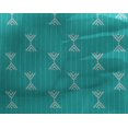 thumbnail image 4 of oneOone Georgette Viscose Fabric Stripe & Arrow Block Printed Fabric 1 Yard 42 Inch Wide, 4 of 4