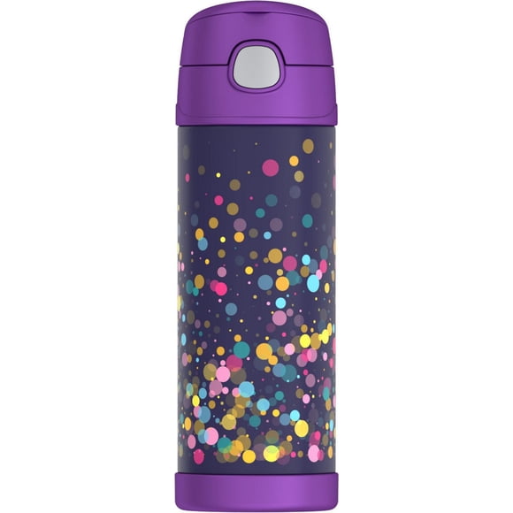 Thermos 16 Oz Vacuum Insulated Hydration Bottle, Confetti