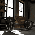 thumbnail image 3 of Ironax 10 lb Olympic Bumper Plate 2 Inch Low Bounce Rubber Home Gym, 3 of 5