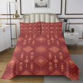 thumbnail image 1 of Aztec Quilt Set Queen Geometric Bedspread Set For Teens Young Southwest Coverlet Set American Tribal Bedroom Decor Bohemian Orange Bed Set, 1 of 5