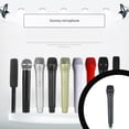 thumbnail image 2 of QualitChoice Artificial Handheld Microphone Kids Live Streaming Stage Performance Portable Simulation Fake Mic Props Toy Festival Big Tube Black 1Set, 2 of 6