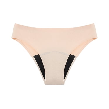 Hontri Women's Period Swimwear - 4-Layer Leak Proof Bikini Bottom - Comfortable Menstrual Swim Shorts (XS-XXXXL) Leak-Proof Swim Bottom (Beige | XS)