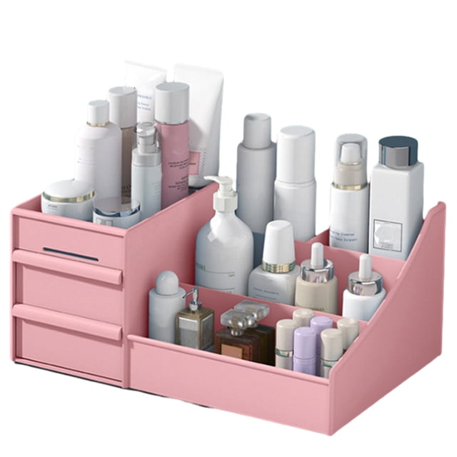 Large Makeup Capacity Cosmetic Storage Box Skin Care Organizer Jewelry,Makeup, Brushes, Lipsticks, Nail Polish Container,Desktop Dresser Sundries Storage Box