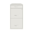 thumbnail image 3 of 18" Deep 3 Drawer Metal Organizer File Cabinet with Pencil Drawer, Pearl White, 3 of 4