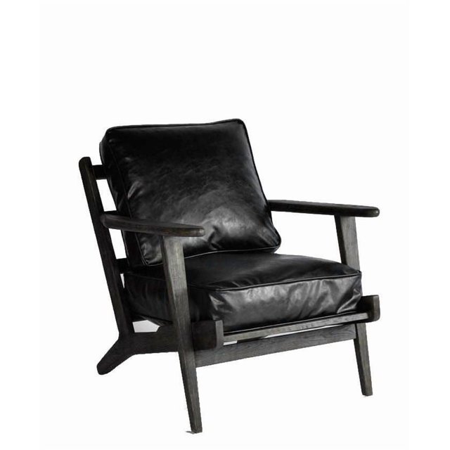 Chaise Coba en PU Plata Décor Import en noir