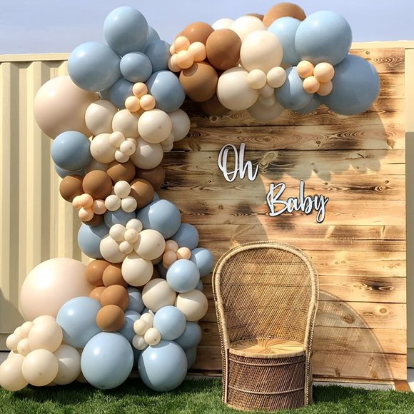 Ensemble d'Arche Guirlande de Ballons Bleus 167 Pcs Réutilisable Ensemble de Ballons d'Anniversaire Latex Ballons Bleu Océan Or Accessoire Décoration Arrière-Plan de Fête de Ballons pour Mariage Fête Anniversaire