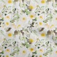 thumbnail image 1 of oneOone Georgette Viscose Yellow Fabric Florals Sewing Craft Projects Fabric Prints By Yard 42 Inch Wide, 1 of 4
