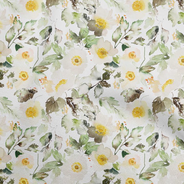 oneOone Georgette Viscose Yellow Fabric Florals Sewing Craft Projects Fabric Prints By Yard 42 Inch Wide