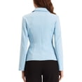 thumbnail image 3 of INSPIRE CHIC Blazer de Travail pour Femme Col à Revers Veste à Manches Longues Blazer de Complet Bleu TG, 3 of 6