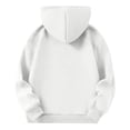 thumbnail image 4 of On Shoulder Top Children Solid Long Sleeve Hoodie Sports Casual, 4 of 7