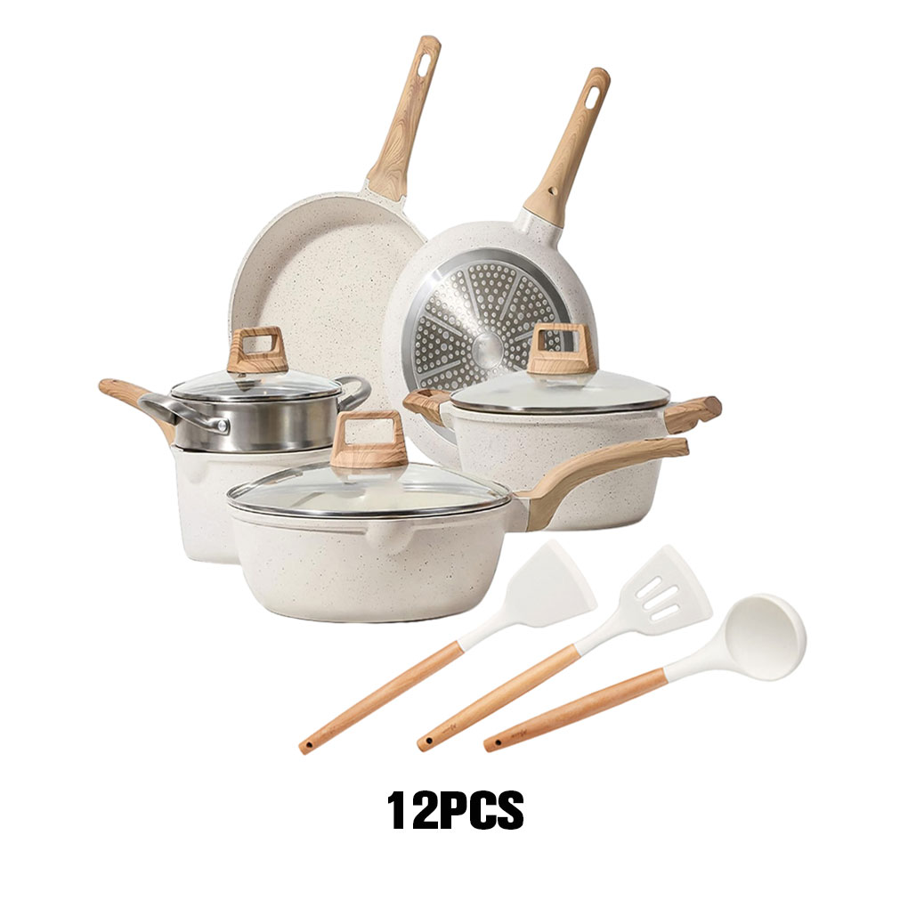 Ruiboury High Cookware Set Granite Cookware Set Pots Pans For Experience And Pans Set Non Stick Induction Pots Pans All Cooktops