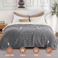 thumbnail image 1 of GARVEE Heated Blanket 100"X90" King Size Dual Control Electric Blanket with 10 Heating Level & 1-10 Hour Auto Off,Machine Washable,Grey, 1 of 8