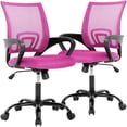 thumbnail image 1 of Chaise Ergonomique Pas Chère de Bureau en Maille pour Ordinateur avec Soutien Lombaire, Moderne, Exécutive, Réglable, Confortable, Dossier Mi-Haut, de Tâche, à Roulettes, Pivotante, pour la Maison, Paquet, Orange, 1 of 2