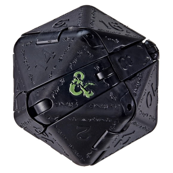 Dungeons & Dragons L'Honneur des voleurs, monstre-dé Dicelings D&D, figurine de collection dragon noir Rakor convertible en d20 géant