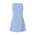 thumbnail image 4 of Mohiass Robe d'Été Sans Manches à Col en V pour Femmes, Couleur Unie, Plage 2024, Robe Bohème Décontractée, Bleu Pâle, m, 4 of 7