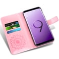 thumbnail image 2 of Étui de Téléphone pour Samsung Galaxy S9 Plus, Étui Portefeuille Folio à Rabat, Porte-Cartes en Cuir PU avec Fentes, Protection Intégrale Robuste, Support, Étui de Protection pour Téléphone pour Galaxy S9 Plus Femmes, Or Rose, 2 of 5