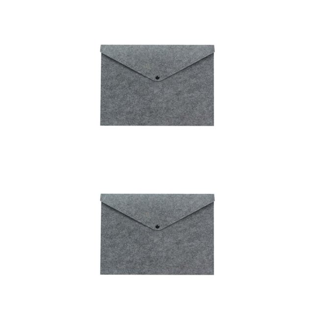 Youkk Convenient File Document Bag Store And Sort With Ease Easy Access To Supplies Felt Folder Organizer grey 2Set