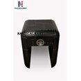 thumbnail image 2 of Nautical-Mart Table d'Appoint Industrielle / Aviateur Table de Bout Mobilier en Aluminium (Noir), 2 of 2