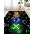 thumbnail image 3 of Gamer Rug for Boys Room Gaming Decor, Gaming Area Rug for Boys Room, Game Carpet with Non-Slip Backing Machine Washable 5'x7', Gamer Bedroom Decor, 3 of 5