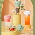 thumbnail image 3 of pitrice Portable Juicer Usb Rechargeable Wireless Mini Smoothie Blender Mixer Fruit Juice Maker Electric Juicer Machine Cup white, 3 of 6