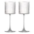 thumbnail image 1 of Thyme & Table 13.5oz Ribbed Wine Glass with Gold Rim, 2 Pack, 1 of 7