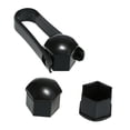 thumbnail image 3 of 20 Pcs Couvercles d'Écrou de Roue Universels 21mm Capuchons d'Écrou Plaqués Protecteur de Vis Noir, 3 of 6