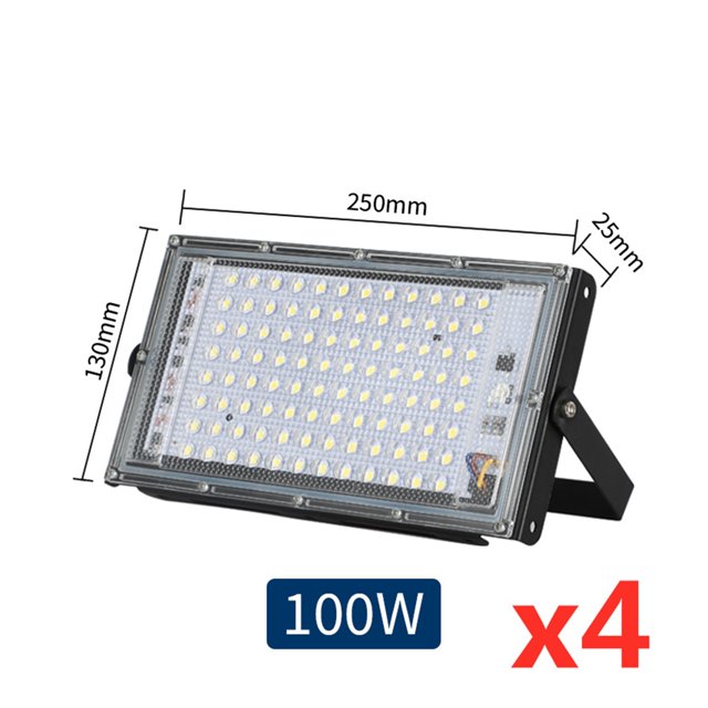 4pcs/lot Led Flood Light AC Outdoor Floodlight Spotlight IP65 Waterproof 50W 100W LED Street Lamp Landscape Lighting ,Wide Application