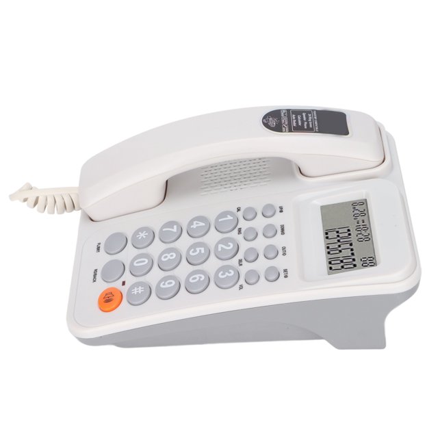 Herwey Desktop Corded Telephone, Adjustable Volume Fixed Landline For Hotel For Office