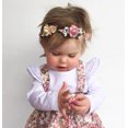 thumbnail image 4 of Newborn Baby Girl Boy Ruffled Long Sleeve Romper Solid Color Casual Bodysuit Spring Fall Clothes, 4 of 6