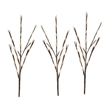 Holiday Time Set of 3 Twinkle Stakes Light, Warm White