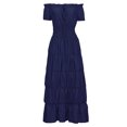 thumbnail image 1 of UPPADA Liquidation Robes d'Invitée de Mariage à Manches Évasées pour Femmes Robe de Cocktail Chic Robes de Bal d'Hiver Robes de Cocktail Formelles Robe Jaune Femmes Église, 1 of 6