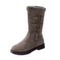 thumbnail image 2 of Styesk Bottes pour Femmes Bottines Hautes pour Femmes Talon Épais Bout Rond Bottines Bottes de Travail pour Femmes, 2 of 6