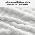 thumbnail image 4 of Dvkptbk Woolen Blanket Soft Bubble Fleece Blanket Warm and Soft Single Layer Double-Sided All-Season Solid Color Plush Blanket Bedding, 4 of 6