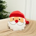 thumbnail image 3 of Festive Santa Stuffed Soft Cushion Ornament for Home, 3 of 8