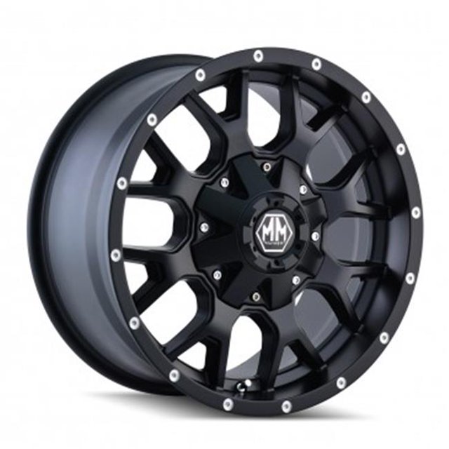 Mayhem 8015-8937MB18 6-139.7&44; 6-135 PCD Warrior Mat Noir Roue