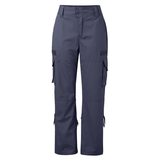 LUOGENLI Pantalon Décontracté pour Femme Pantalon Rétro Français à Jambe Grand pour Femme Poche Décontractée Ample à Jambe Droite Pantalon de Travail pour Femme Pantalon Décontracté pour Femme Extensible Pantalon Décontracté pour Femme Taille Extensible Gris G