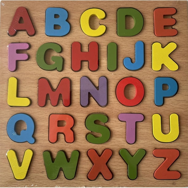 Meitianfacai Alphabet Puzzle Wooden Puzzles for Toddlers 1 2 3 4 5