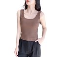 thumbnail image 1 of SwiftWear Débardeur Côtelé de Base pour Femmes en Coton à Col Rond, Gainant, Décontracté, 1 of 4